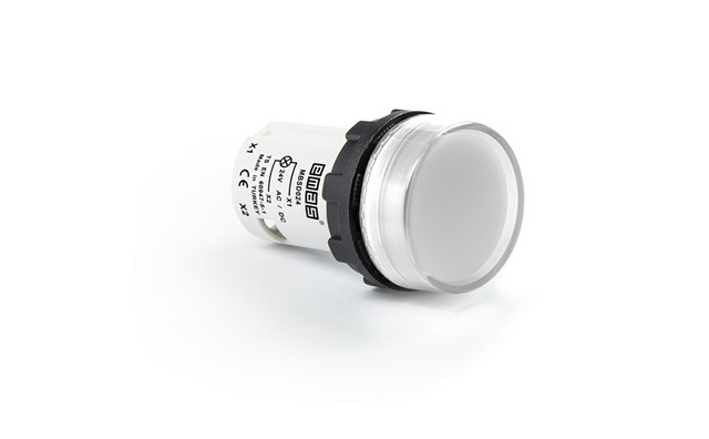 MB Series Plastic with LED 24V AC/DC White 22 mm Pilot